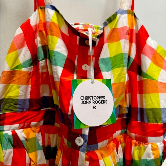 Christopher John Rogers Multicolor Checkered Dress - Picture 7 of 10